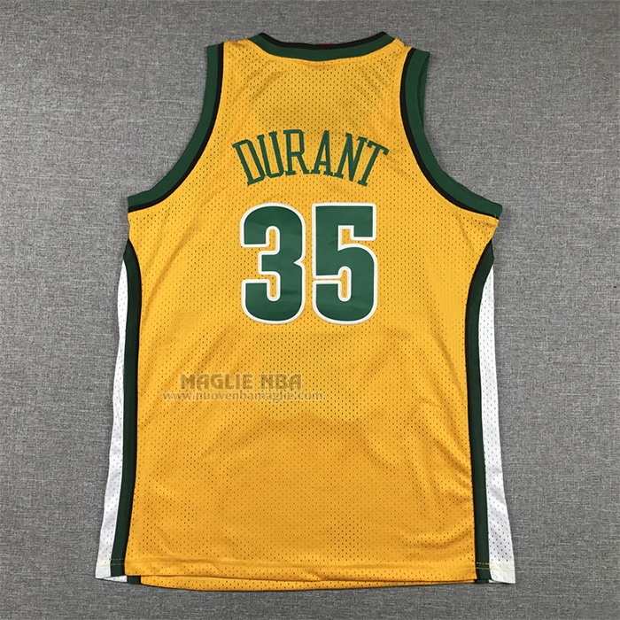 Maglia
 Kevin Durant NO 35 Bambino
 Seattle SuperSonics Mitchell & Ness 2007-08 Giallo
